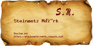 Steinmetz Márk névjegykártya